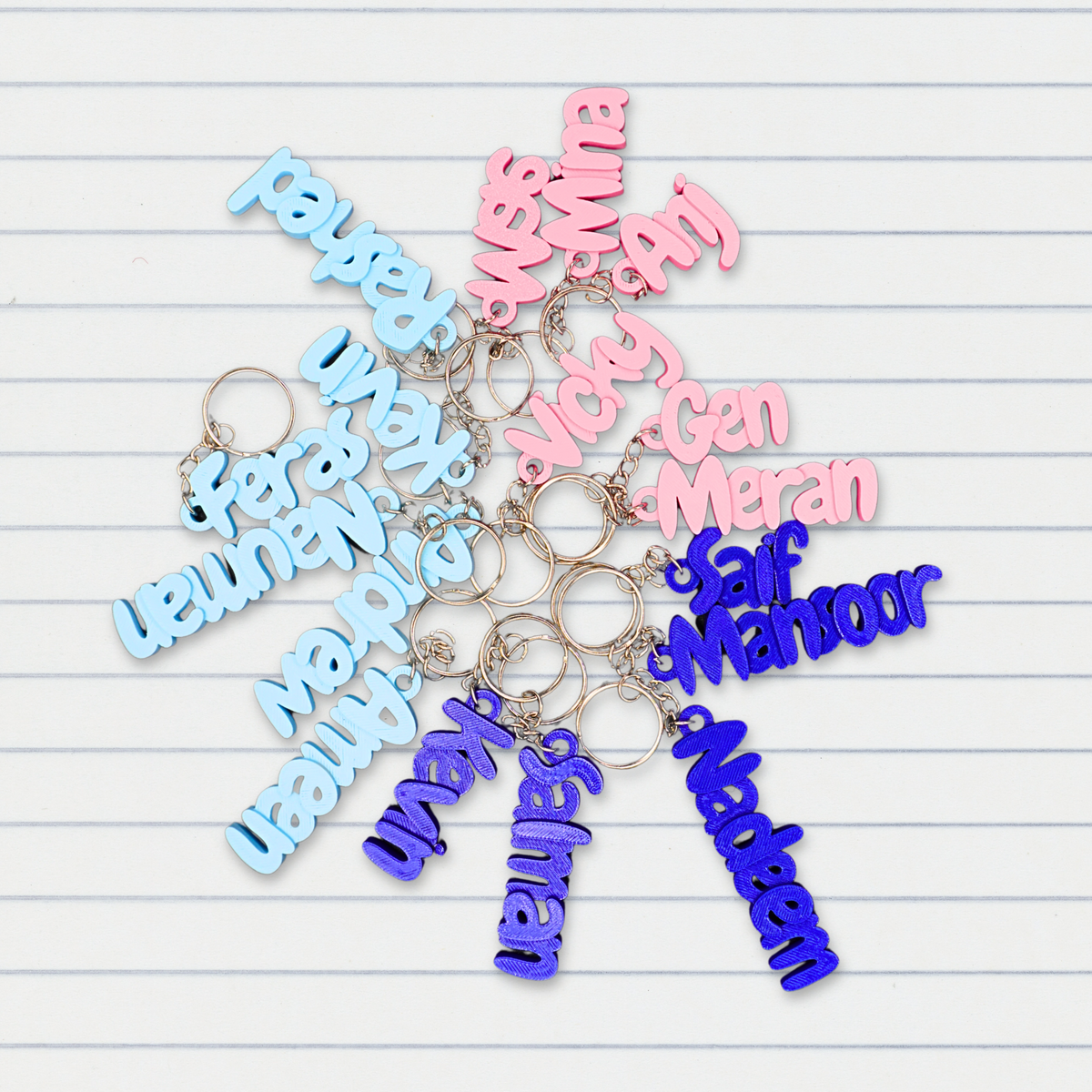 Simple Name Keychain