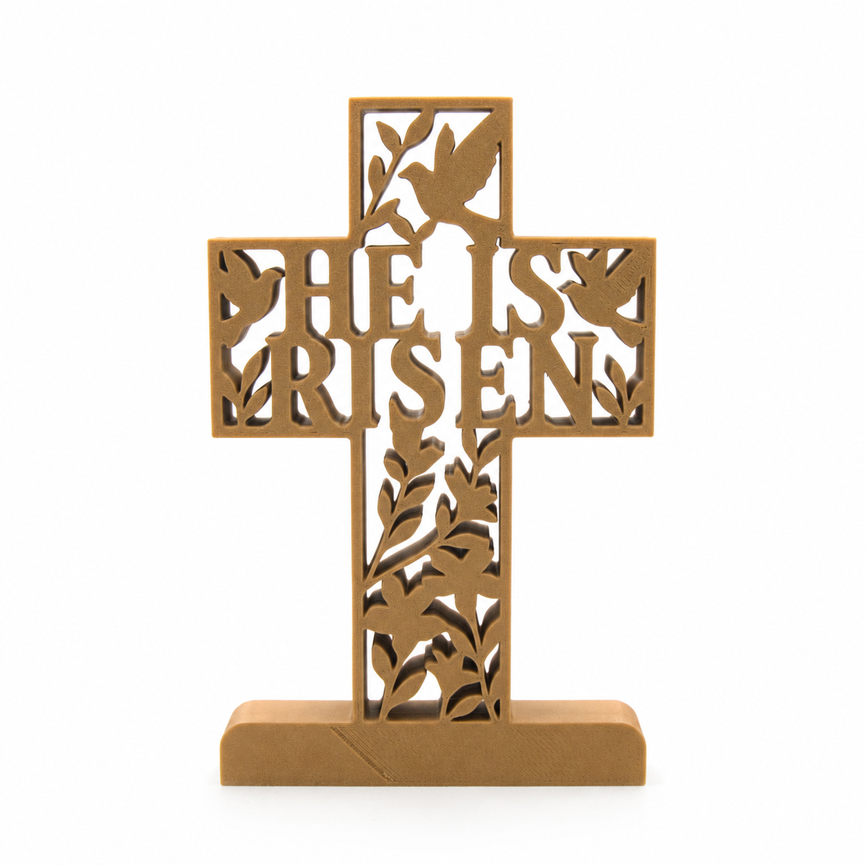 "He Is Risen" Cross